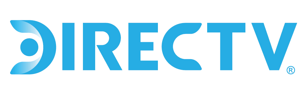 DIRECTV official brand logo in light blue featuring the stylized 'D' emblem.